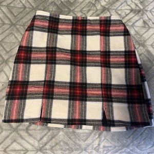 Hollister plaid high rise skirt